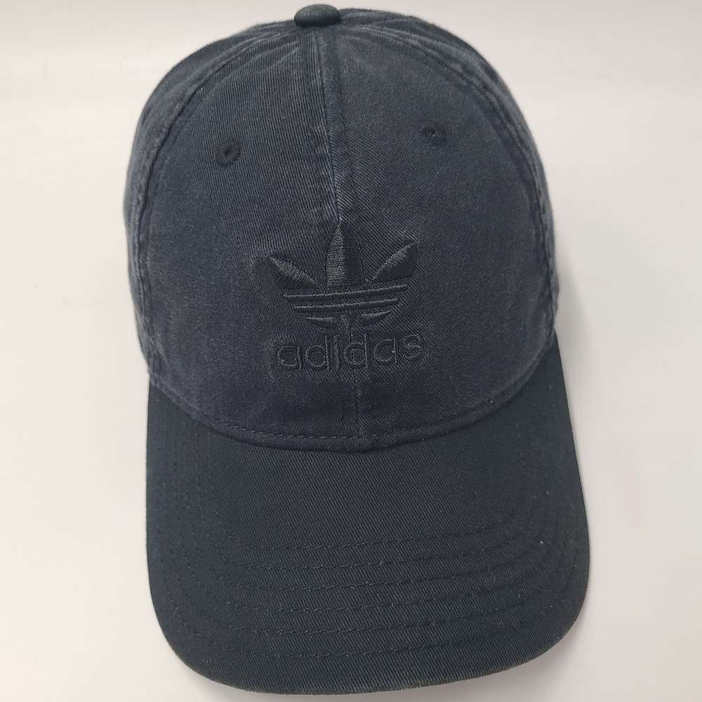 Adidas Hat Strapback Black Trefoil Logo Casual Outdoors Sport Cotton Dad Cap Men